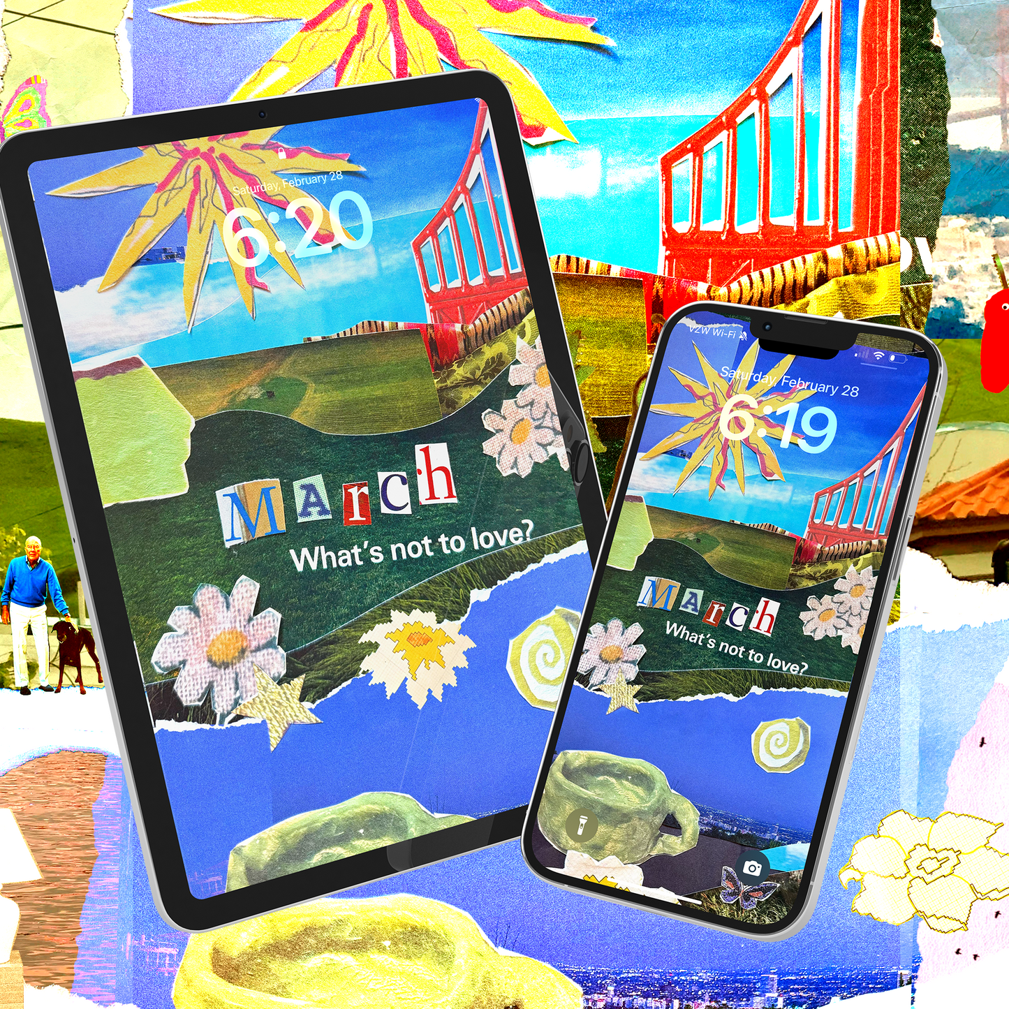 Spring in San Francisco Collage Megapack (wallpapers included)